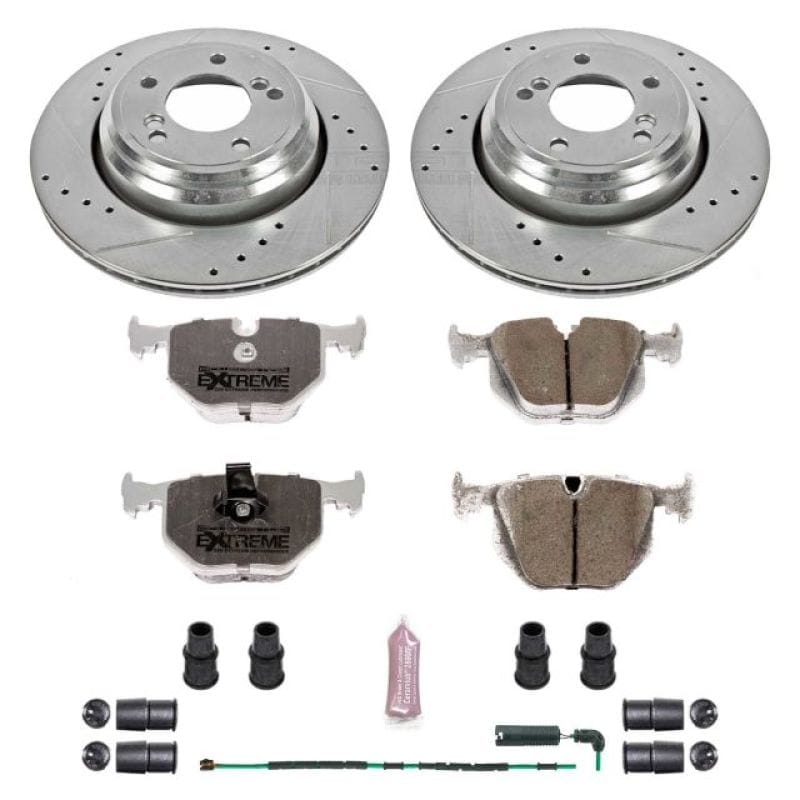 PowerStop — Z26 Street Performance Ceramic Brake Pad and Drilled & Slotted Rotor Kit