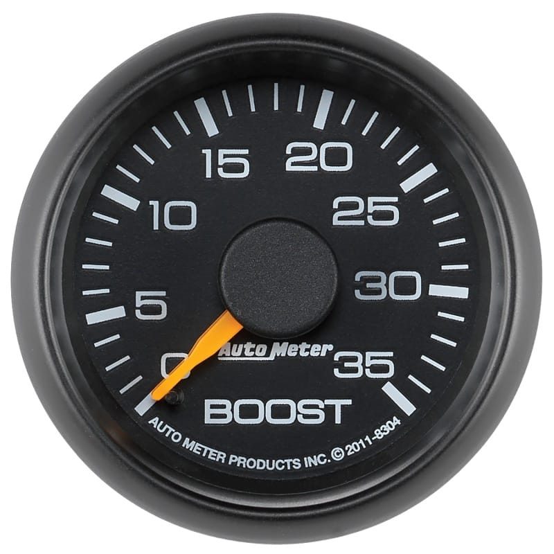 AutoMeter — GAUGE, BOOST, 2 1/16" , 35PSI, MECHANICAL, GM FACTORY MATCH