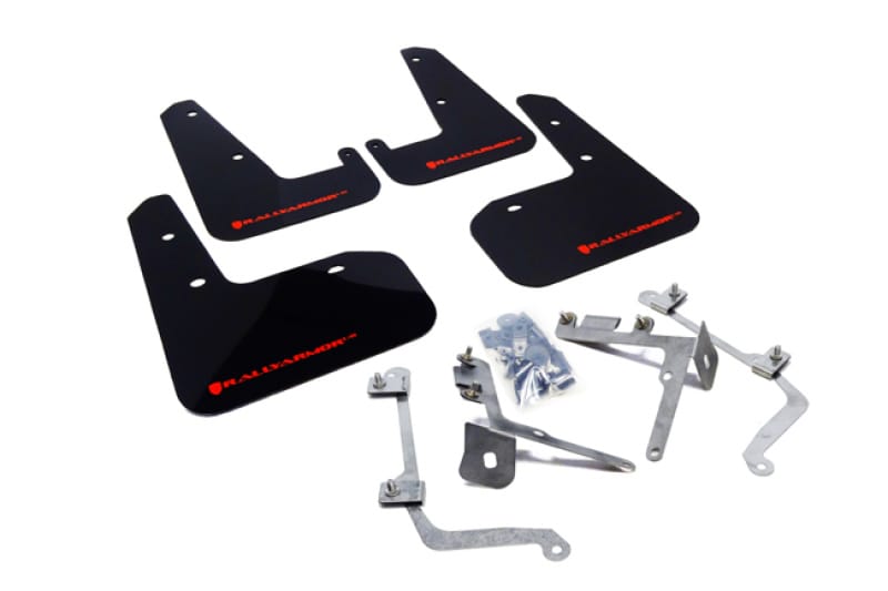 Rally Armor — Black Mud Flap/Red Logo