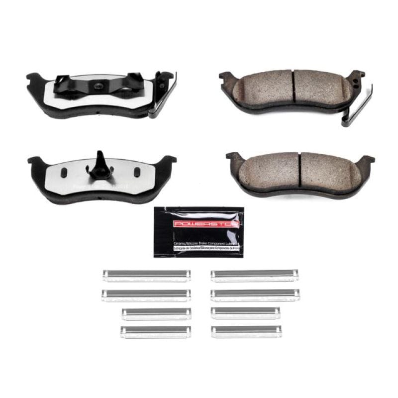 PowerStop — PowerStop - Z36 Truck and SUV Carbon-Fiber Ceramic Brake Pads with Hardware Kit