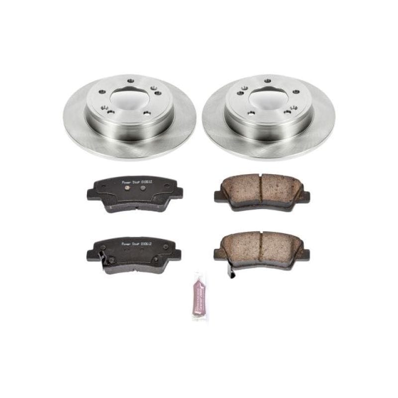 PowerStop — OE Stock Replacement Low-Dust Ceramic Brake Pad and Rotor Kit