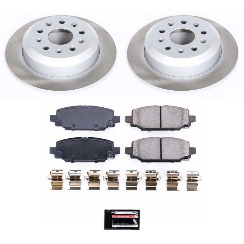 PowerStop — Semi-Coated Rotor and Low-Dust Ceramic Brake Pad Kit