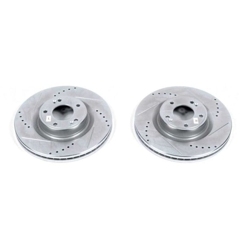 PowerStop — PowerStop Evolution Performance Drilled, Slotted & Plated Brake Rotor Pair