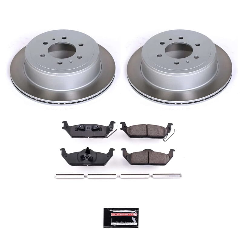 PowerStop — Semi-Coated Rotor and Low-Dust Ceramic Brake Pad Kit
