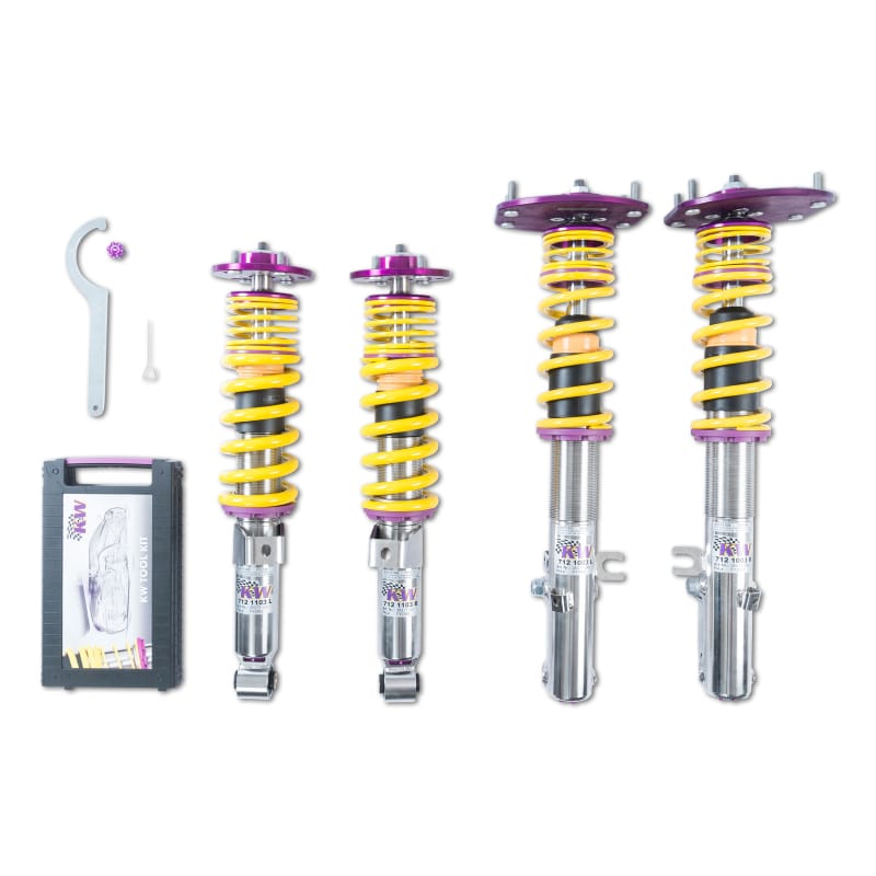 KW — Adjustable Coilovers, Aluminum Top Mounts, Independent Compression and Rebound
KW V3 CLUBSPORT KIT - 35271805