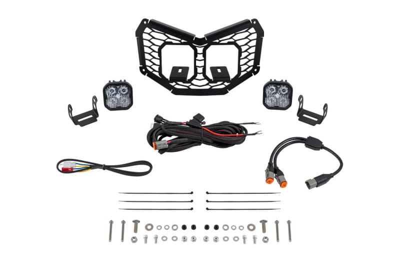 Diode Dynamics — Diode Dynamics 17-24 Can-Am Maverick X3 Stage Series LED Grille Kit - Pro White Combo