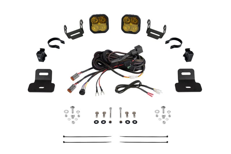 Diode Dynamics — Diode Dynamics 17-24 Can-Am Maverick X3 SS3 Stage Series Ditch Light Kit - Sport Yellow Combo