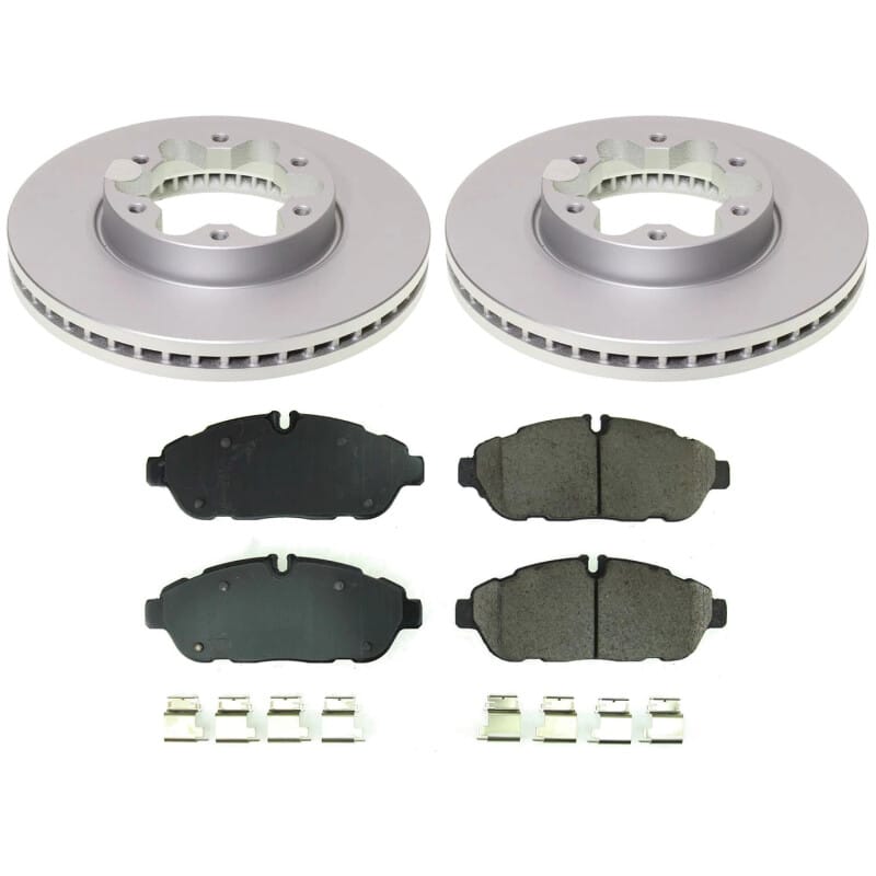 PowerStop — Genuine Geomet Coated Rotor and Low-Dust Ceramic Brake Pad Kit