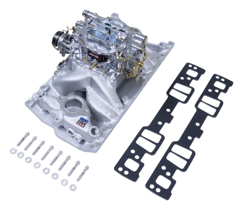 Edelbrock — Single-Quad Manifold And Carb Kit