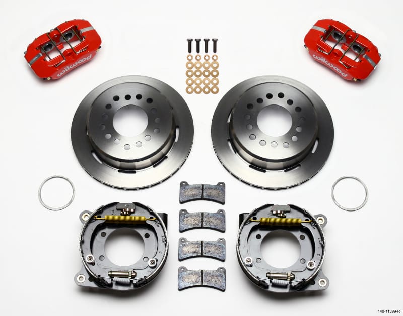Wilwood — KIT,REAR,DISC/DRUM,CAMARO 93-97,2.75 OFF 1PC 11.00,RED