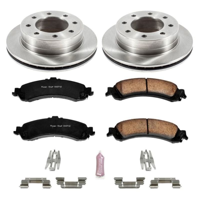 PowerStop — OE Stock Replacement Low-Dust Ceramic Brake Pad and Rotor Kit