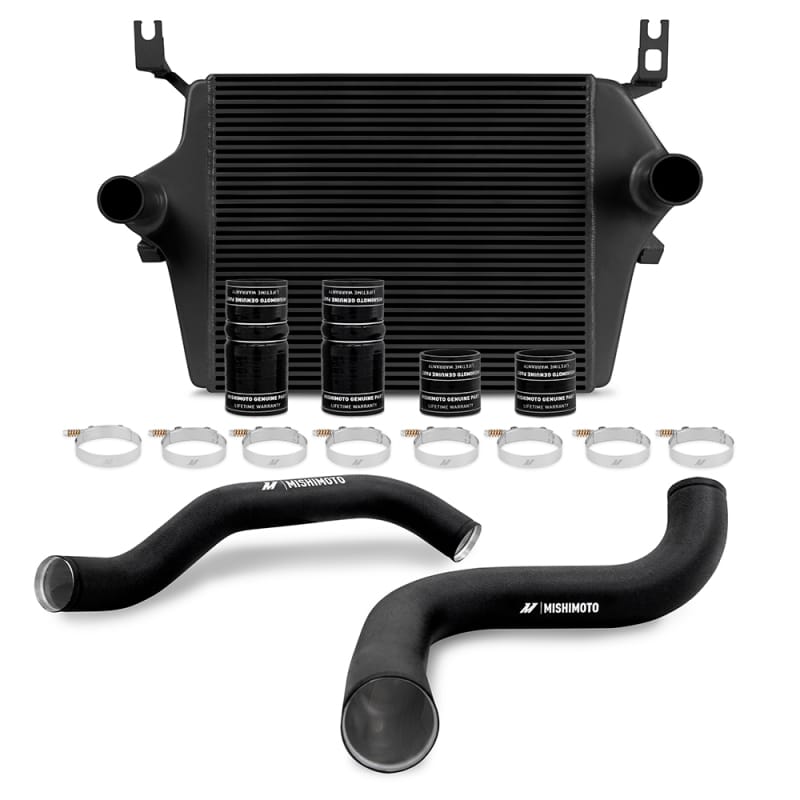 Mishimoto — Mishimoto 99-03 Ford 7.3L Powerstroke PSD Black Intercooler Kit w/ Black Pipes