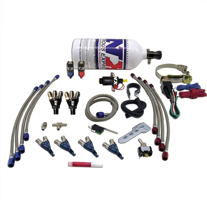 Nitrous Express — Nitrous Express 4 Cyl Piranha Nitrous Kit (For EFI Applications) w/2.5lb Bottle
Injection System Kit
N2OSys