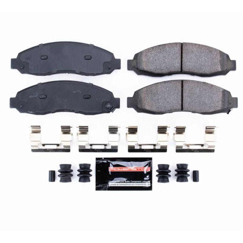 PowerStop — PowerStop - Z23 Daily Driver Carbon-Fiber Ceramic Brake Pads with Hardware Kit