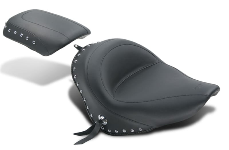 Mustang Motorcycle — Mustang 06-17 Harley Softail Wide Tire (200mm) Standard Touring Solo Seat w/Studs - Black