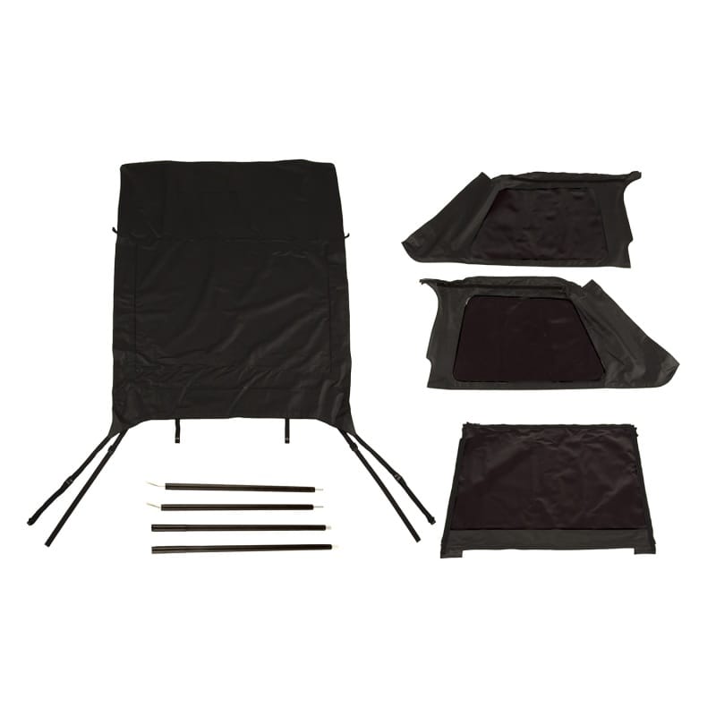 Rugged Ridge — Montana Soft Top, Bowless, Black Diamond; 04-06 Jeep Wrangler LJ
Montana Top