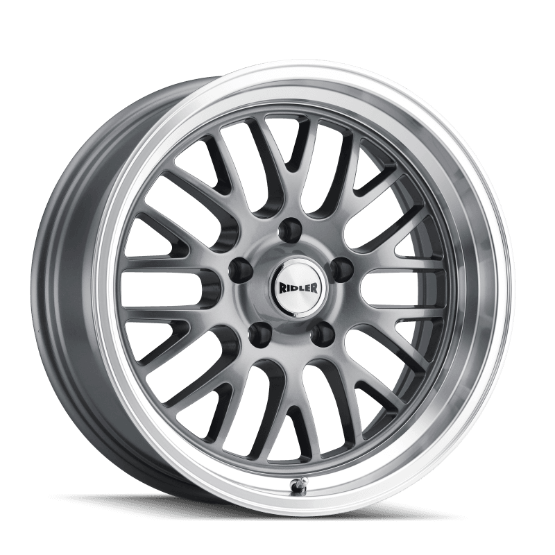 Ridler Wheels — 607 (607) GLOSS GREY MACHINED
