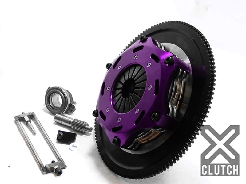 XCLUTCH — Clutch Kit Inc Chromoly Flywheel; 7  1/4" Twin Solid Ceramic Clutch Discs