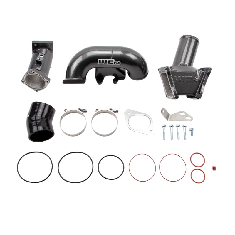 Wehrli — Y-Bridge Kit, 3in., 2007.5-2010 Duramax LMM, Gloss Black