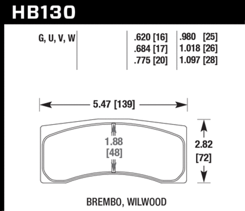 Hawk Performance — ER-1 Disc Brake Pad