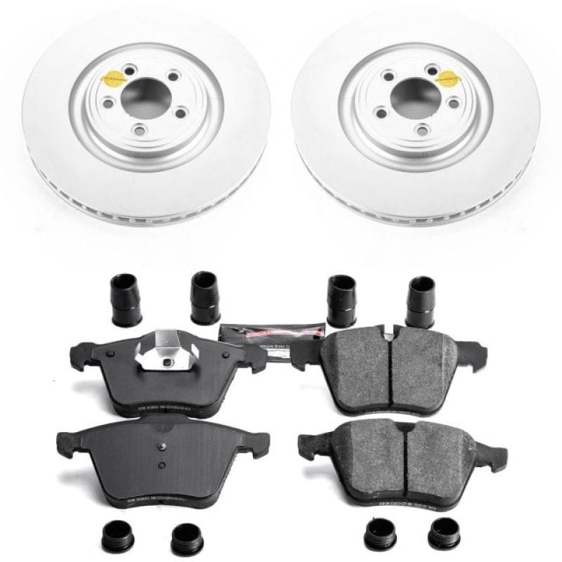 PowerStop — Genuine Geomet Coated Rotor and Carbon-Fiber Ceramic Brake Pad Kit