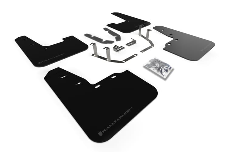 Rally Armor — Black Mud Flap/Dark Grey Logo