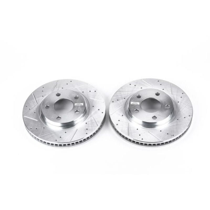PowerStop — PowerStop Evolution Performance Drilled, Slotted & Plated Brake Rotor Pair