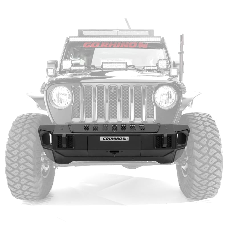 Go Rhino — Trailline Winch Ready Front Stubby Bumper For Jeep
