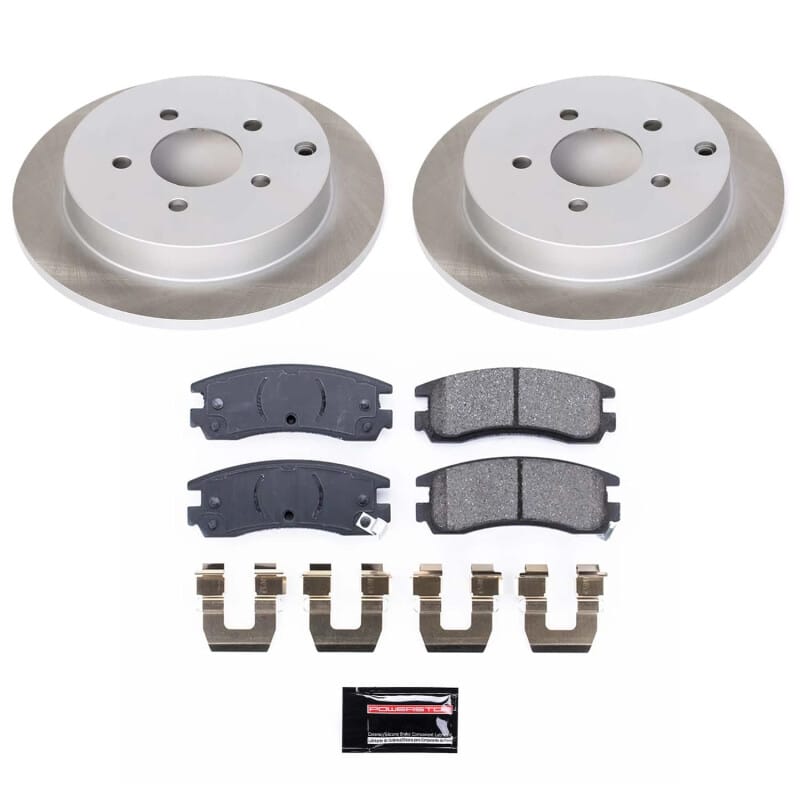 PowerStop — Semi-Coated Rotor and Low-Dust Ceramic Brake Pad Kit