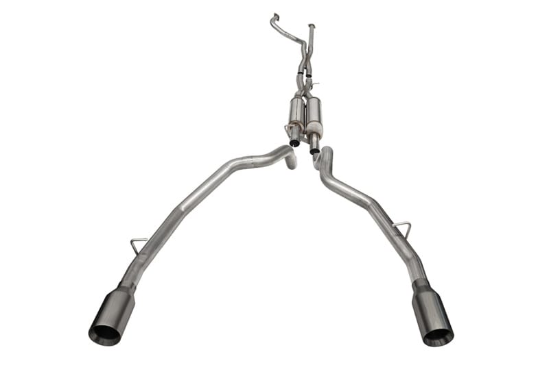 CORSA Performance — 3.0in. True Dual Catback Exhaust System with Dual Rear Exit and Flat Cut 5.0in.