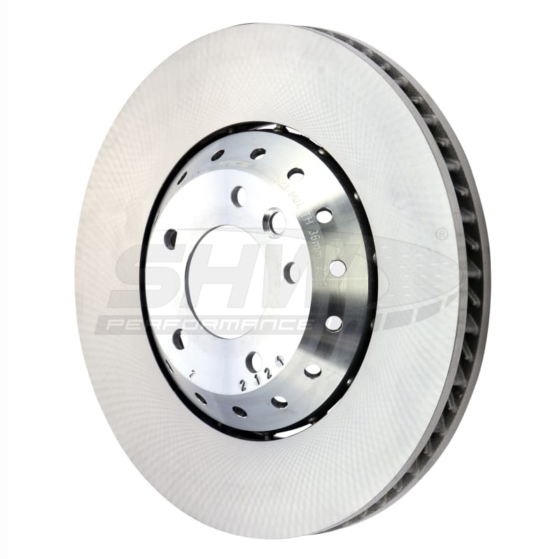 SHW Performance — SHW 15-18 Porsche Cayenne GTS w/19in Wheel w/o Ceramics Left Frt Smooth LW Brake Rotor (95835140350)