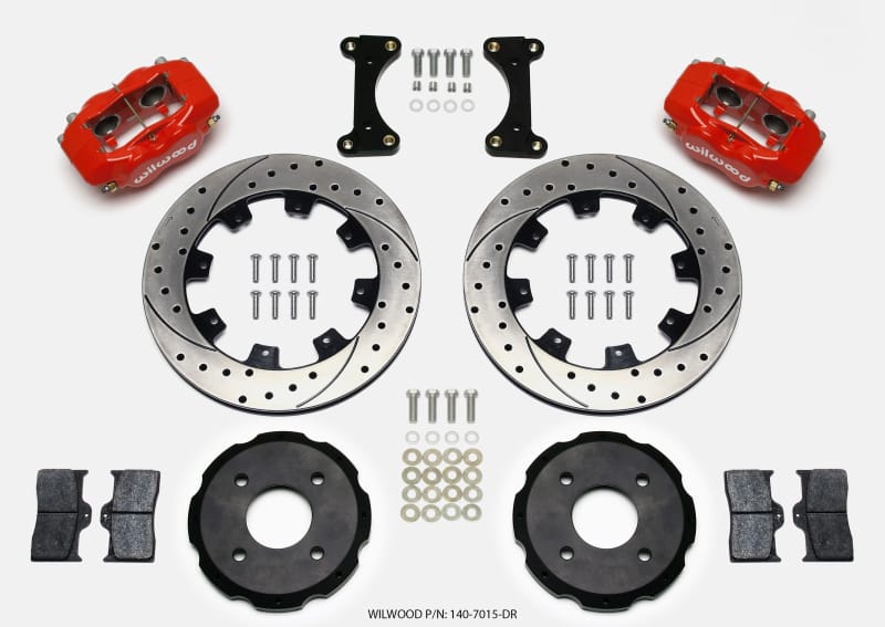 Wilwood — KIT,FRONT,LANCER,MITSUBISHI 02-03,12.19 ROTOR,DRILLED,RED