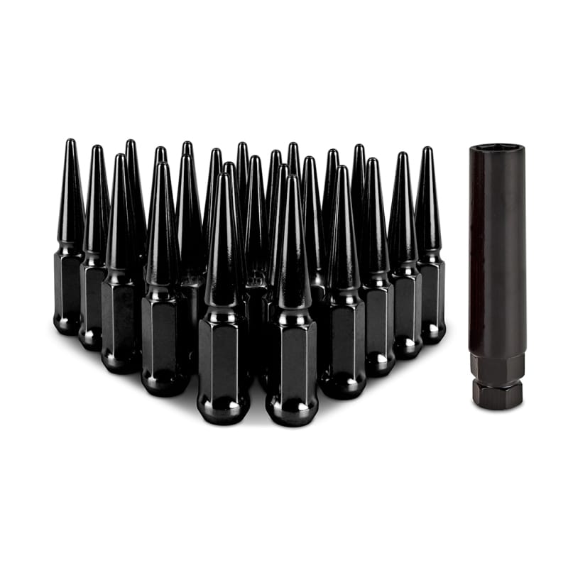 Mishimoto — Spiked Lug Nuts, Black, M14x1.5, 24-PC Set