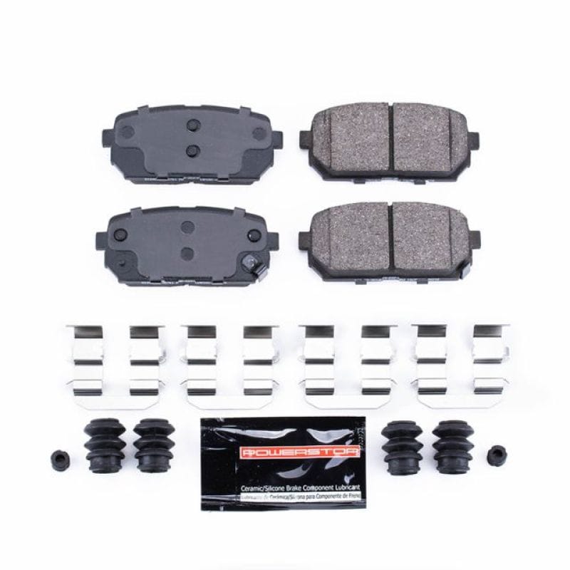 PowerStop — PowerStop - Z23 Daily Driver Carbon-Fiber Ceramic Brake Pads with Hardware Kit