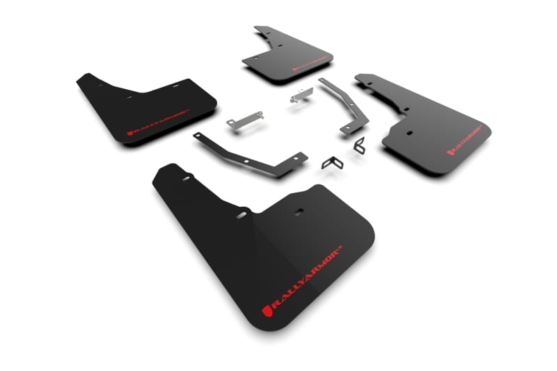 Rally Armor — Black Mud Flap/Red Logo