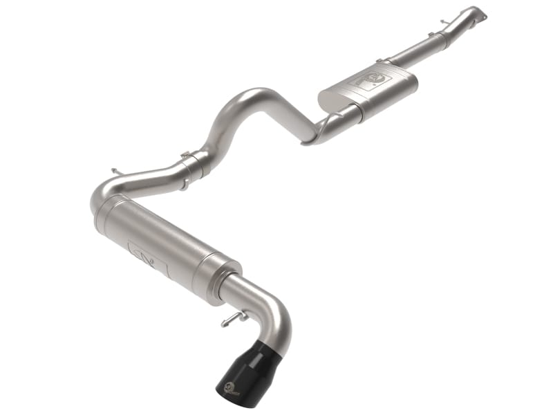 aFe — Apollo GT Series 3 IN 409 Stainless Steel Cat-Back Exhaust System w/ Black Tip