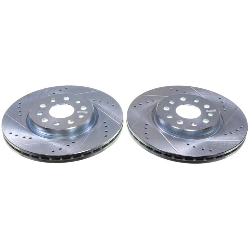 PowerStop — PowerStop Evolution Performance Drilled, Slotted & Plated Brake Rotor Pair
