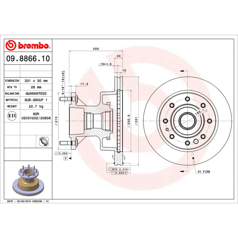 Brembo OE — Premium Front Brake Rotor