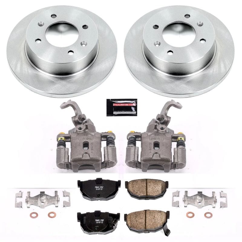 PowerStop — OE Stock Replacement Low-Dust Ceramic Brake Pad, Rotor and Caliper Kit