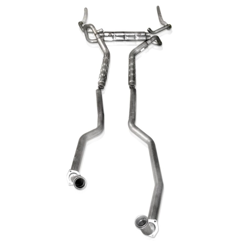 Stainless Works — Stainless Works BBC Aluminized Catback Chambered Rounds Fits Factory Manifolds