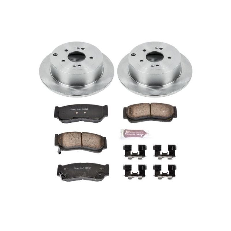 PowerStop — OE Stock Replacement Low-Dust Ceramic Brake Pad and Rotor Kit