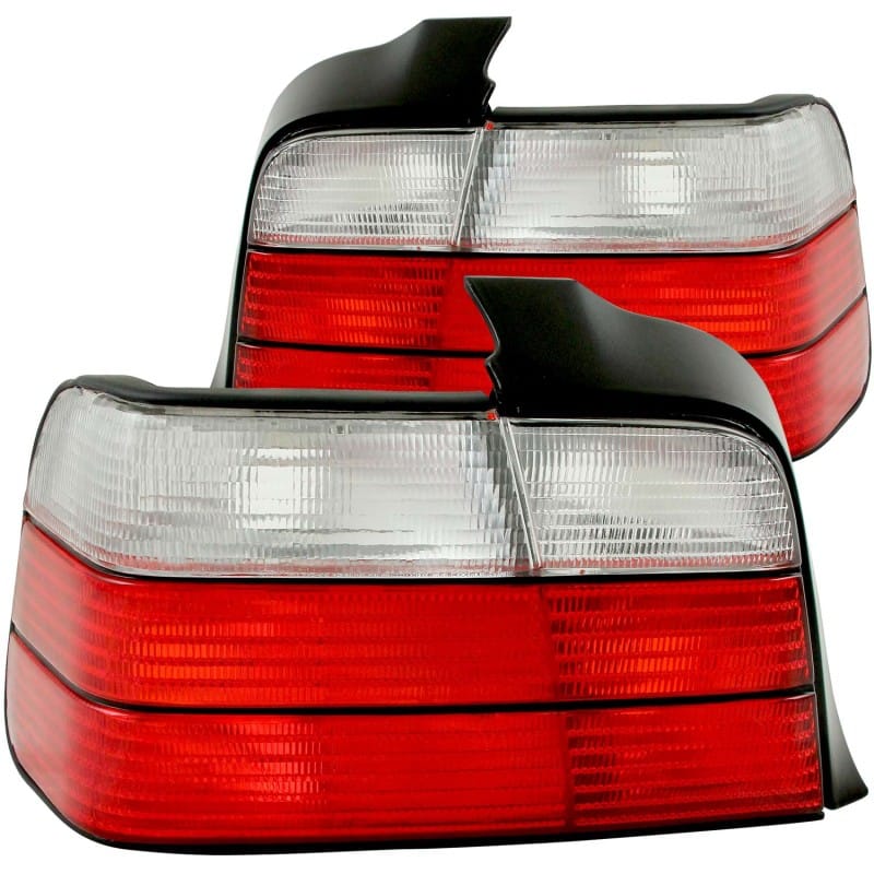 ANZO — ANZO 1992-1998 BMW 3 Series E36 Sedan Taillights Red/Clear
TailLightSet