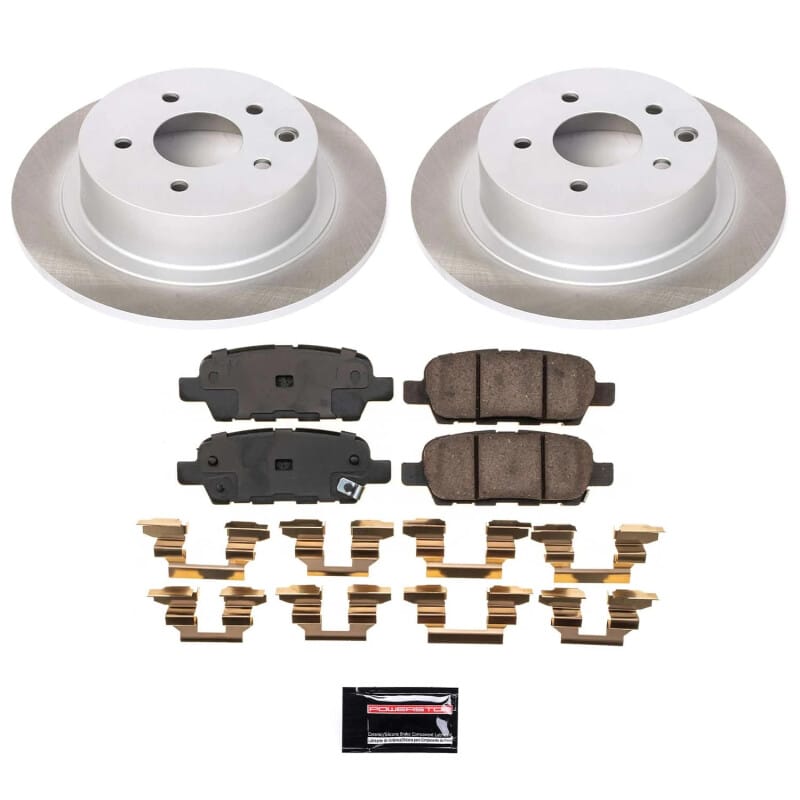 PowerStop — Semi-Coated Rotor and Low-Dust Ceramic Brake Pad Kit