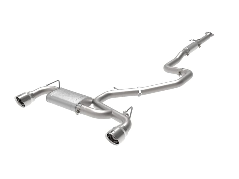 aFe — Takeda 3 IN 304 Stainless Steel Cat-Back Exhaust System w/ Polished Tips