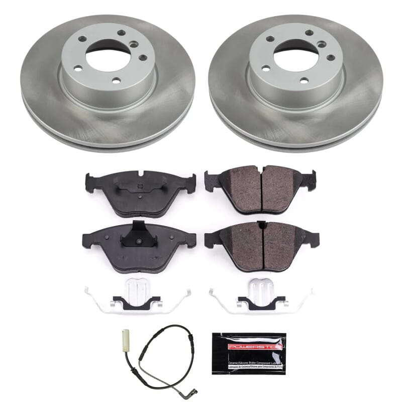 PowerStop — Semi-Coated Rotor and Low-Dust Ceramic Brake Pad Kit