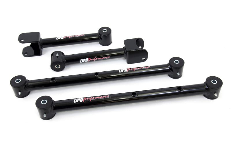 UMI Performance — UMI GM rear control arms: tubular, poly bushings, reduces wheel hop.