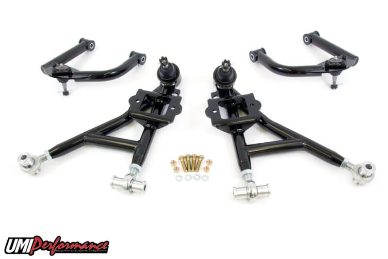 UMI Performance — 230011 - 1993-2002 GM F-Body Front A-Arm Kit, Adjustable Lower, Budget Drag