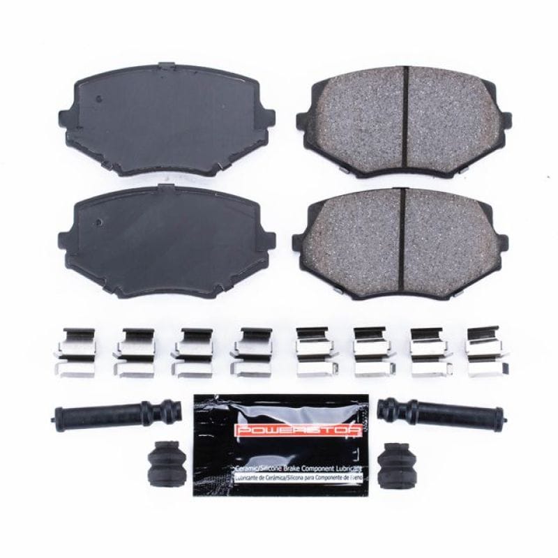 PowerStop — PowerStop - Z23 Daily Driver Carbon-Fiber Ceramic Brake Pads with Hardware Kit