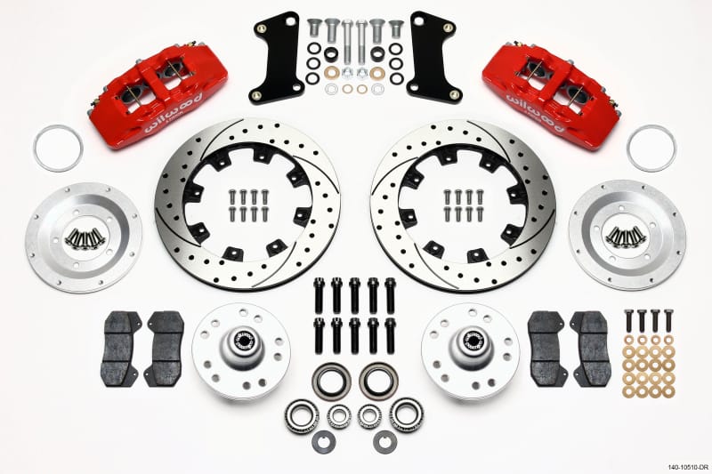 Wilwood — KIT,FRONT,CAMARO,67-69,DP6,12.19 ROTOR DRILLED,RED