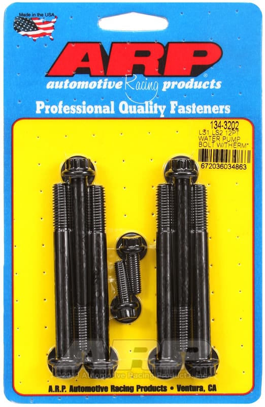 ARP — ARP LS1 LS2 12pt Water Pump Bolts w/ Thermostat Housing Bolts Kit